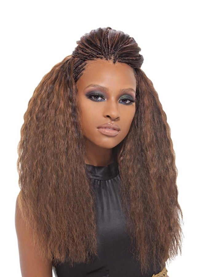 Janet Collection Human Hair Braids Super French Bulk 18" (1B) - Image 4